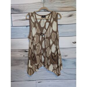 Women's plus size Lily neutral colors vest size 1X